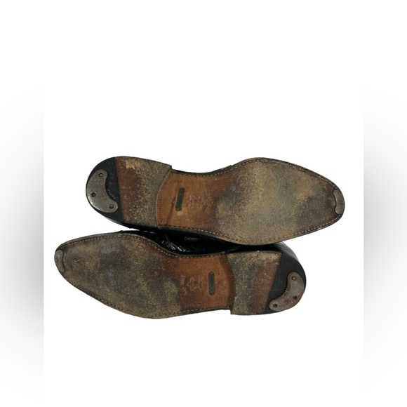 Genuine men SAKS FIFTH AVENUE alligator monk strap shoes 12 M - Picture 6 of 10